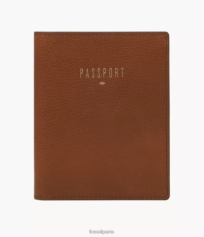 Fossil femmes brun étui de passeport rfid de voyage accessoire 0ZTD41978