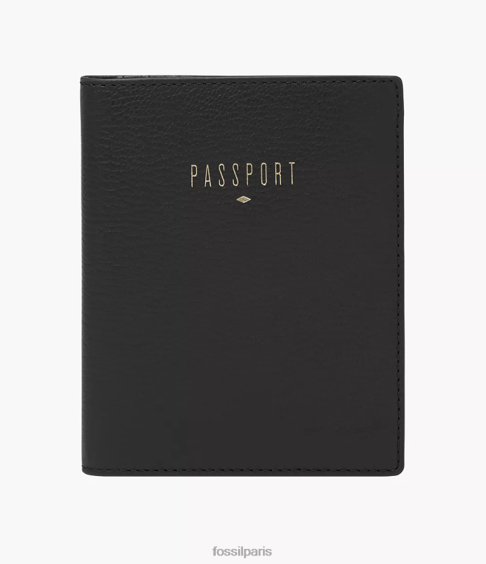 Fossil femmes noir étui de passeport rfid de voyage accessoire 0ZTD41981
