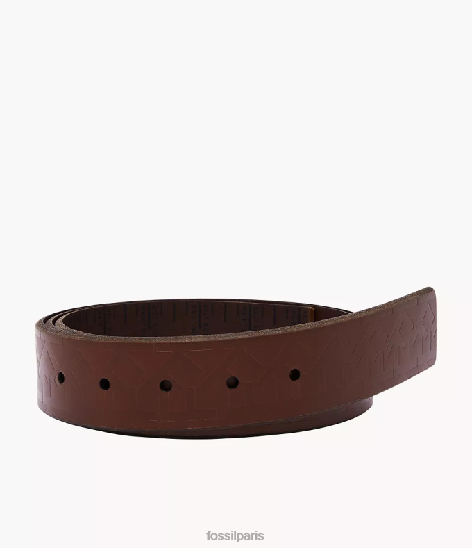 Fossil Hommes brun sangle de ceinture découpée sur mesure accessoire 0ZTD42061