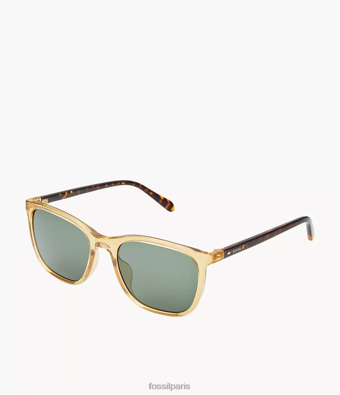 Fossil Hommes vert lunettes de soleil rectangulaires Julian accessoire 0ZTD42032
