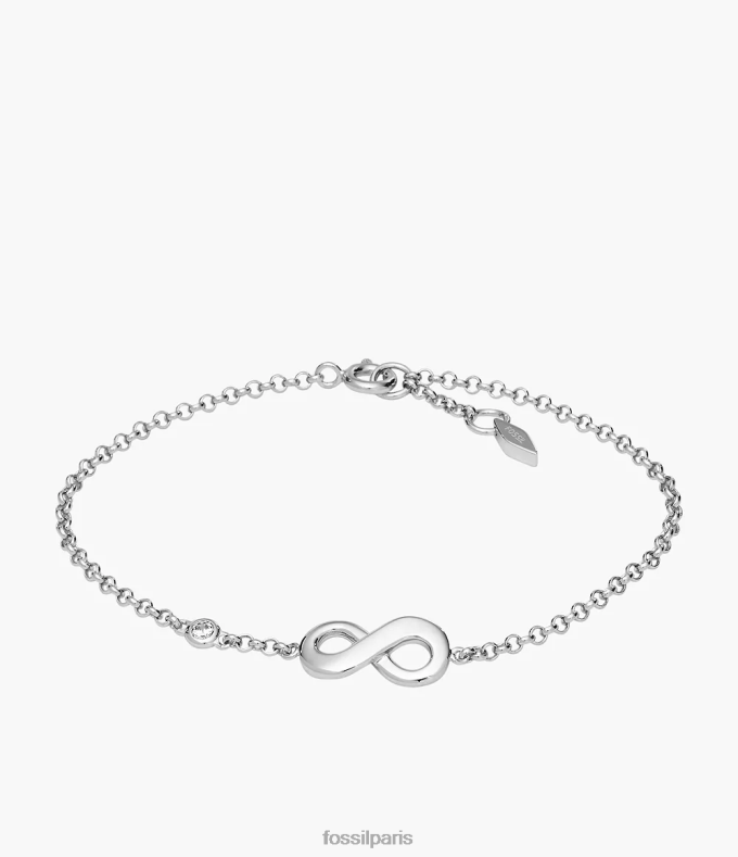 Fossil femmes argent bracelet en boîte sterling elliott infinite love bijoux 0ZTD4995