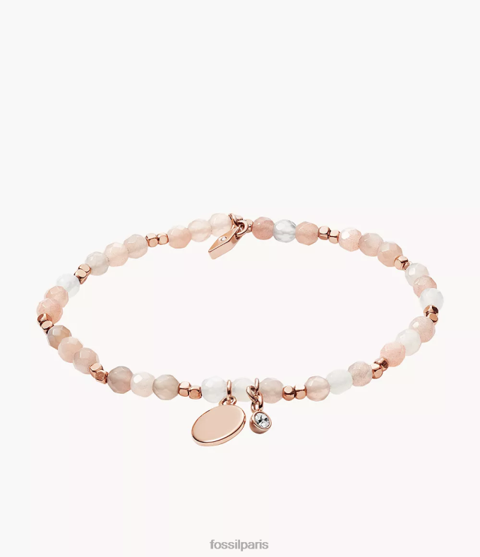 Fossil femmes beige bracelet pierre de lune de géorgie bijoux 0ZTD41007