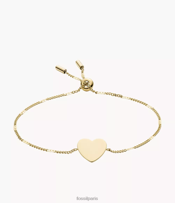 Fossil femmes ton d'or bracelet chaîne en acier inoxydable draw bijoux 0ZTD41006