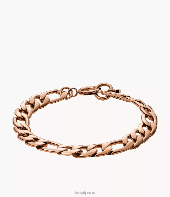 Fossil femmes ton doré rose Rowan oh si charmant bracelet chaîne en acier inoxydable bijoux 0ZTD41234