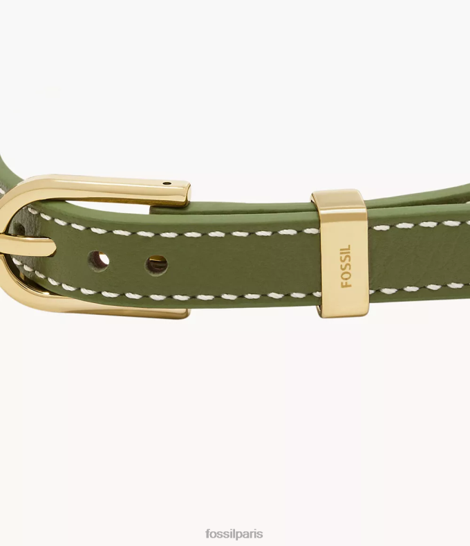 Fossil femmes vert moyen bracelet en cuir Heritage D-Link bijoux 0ZTD41214