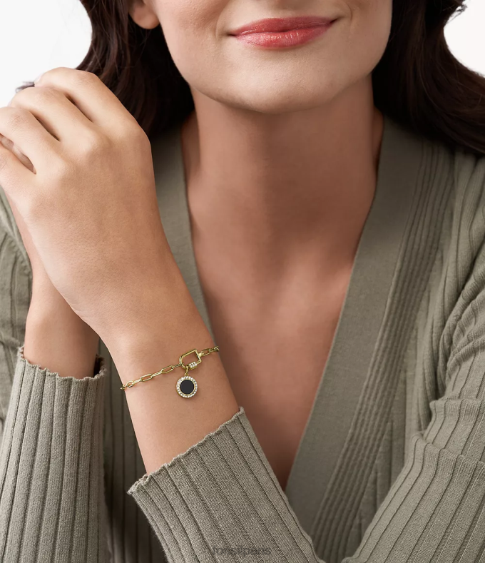 Fossil femmes Onyx noir corra oh, un charme si charmant bijoux 0ZTD41277