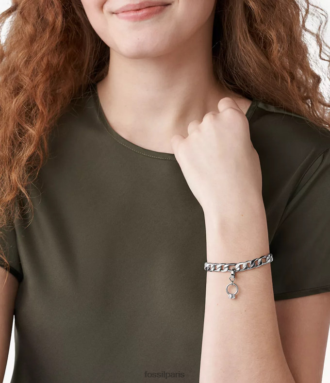 Fossil femmes argenté Rowan oh si charmant charme en acier inoxydable bijoux 0ZTD41237
