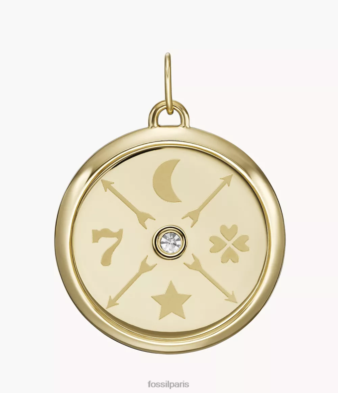 Fossil femmes ton d'or oh si charmant charme en acier inoxydable bijoux 0ZTD41176