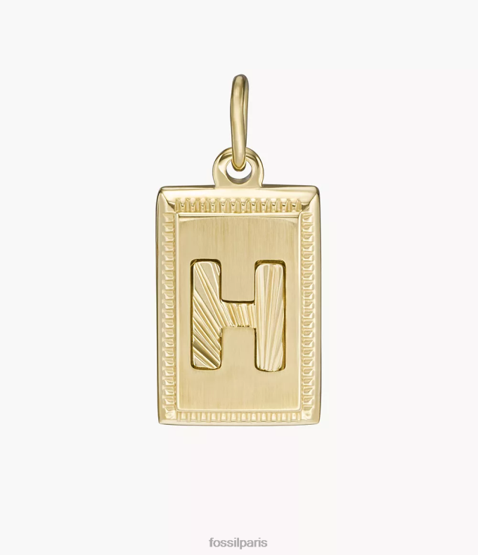 Fossil femmes ton d'or oh si charmant charme initial en acier inoxydable bijoux 0ZTD41224