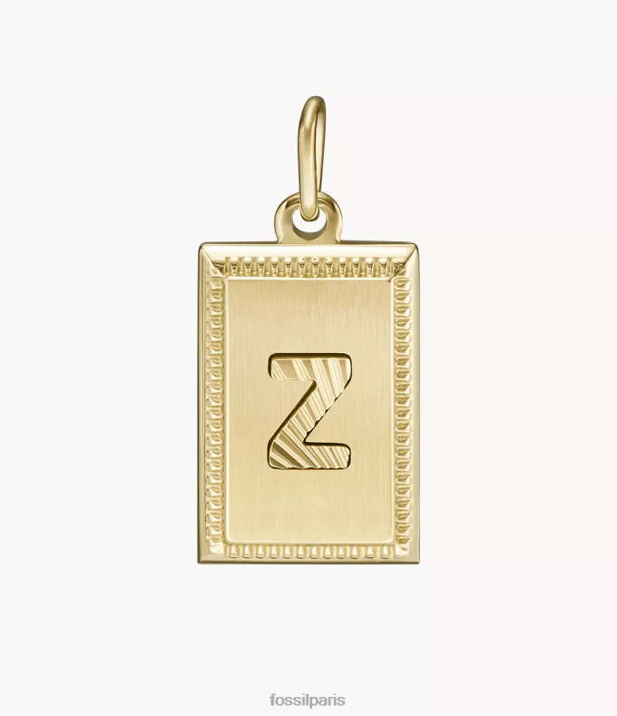 Fossil femmes ton d'or oh si charmant charme initial en acier inoxydable bijoux 0ZTD41272