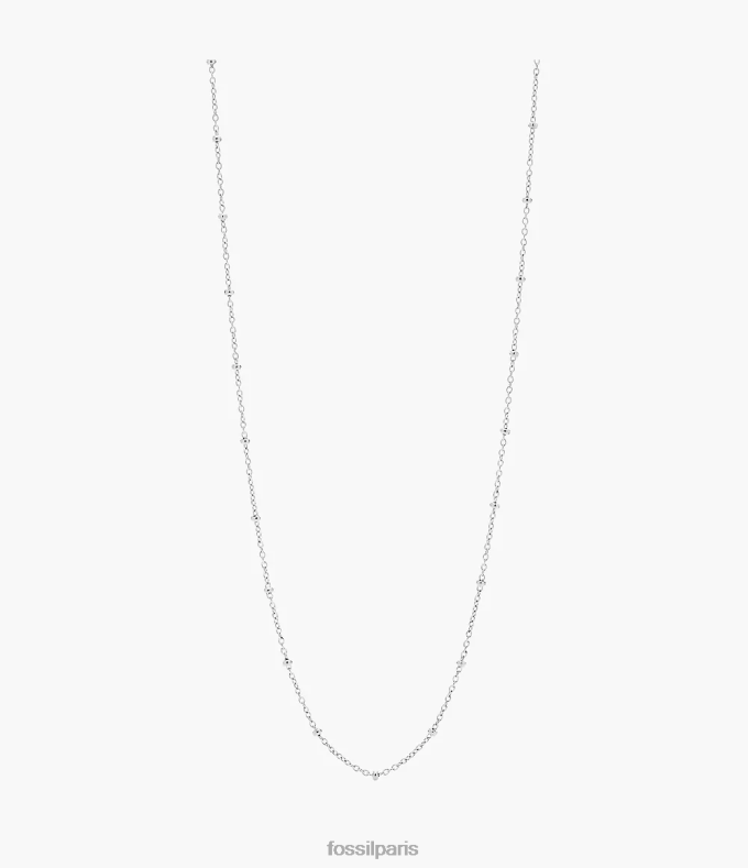 Fossil femmes argenté corra oh si charmant long collier chaîne en acier inoxydable bijoux 0ZTD41144