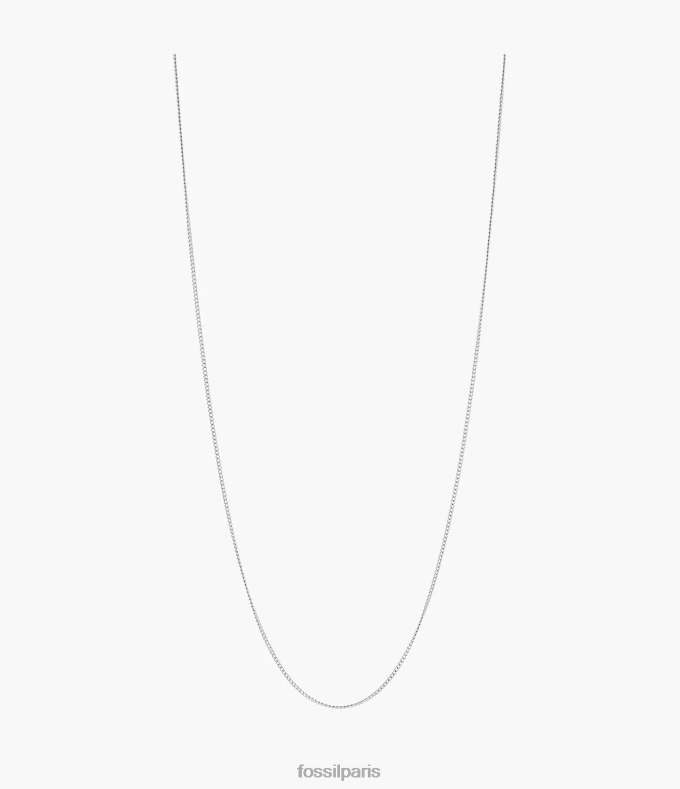Fossil femmes argenté corra oh so charmant collier court en chaîne en acier inoxydable bijoux 0ZTD41162