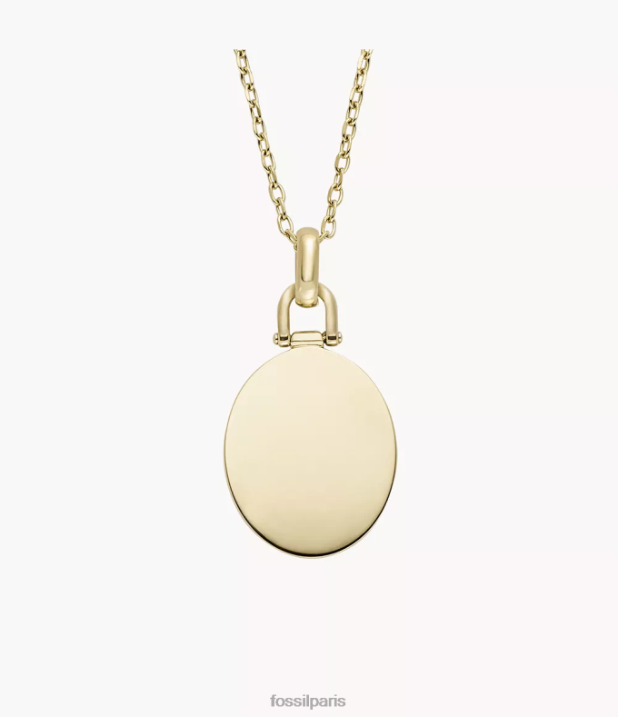 Fossil femmes ton d'or collier pendentif en acier inoxydable draw bijoux 0ZTD4942