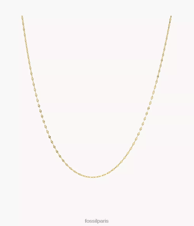 Fossil femmes ton d'or corra oh si charmant collier chaîne en acier inoxydable bijoux 0ZTD4933