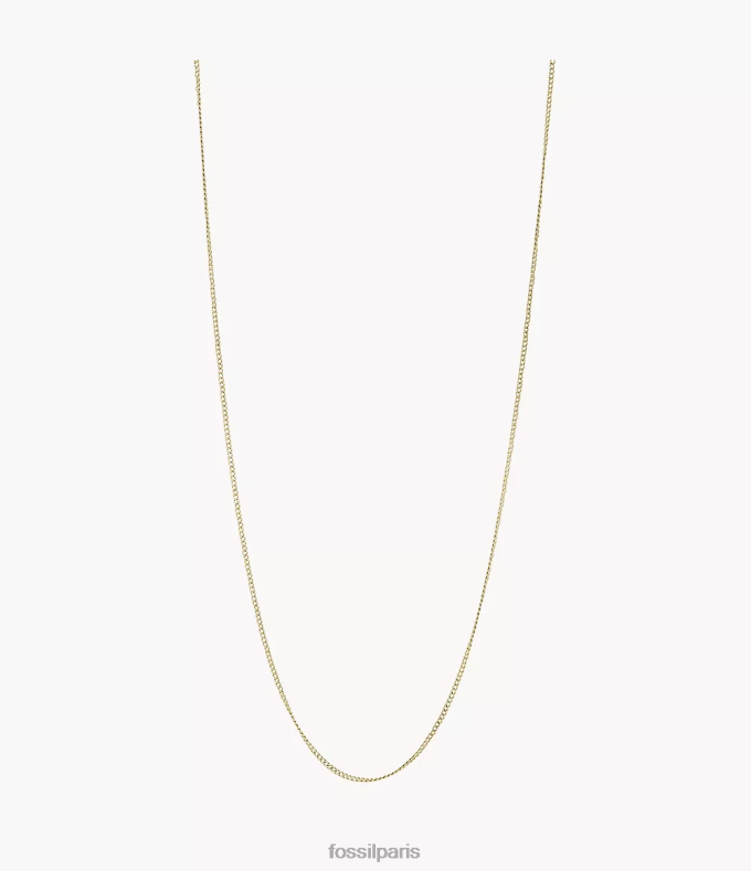 Fossil femmes ton d'or corra oh so charmant collier court en chaîne en acier inoxydable bijoux 0ZTD41122