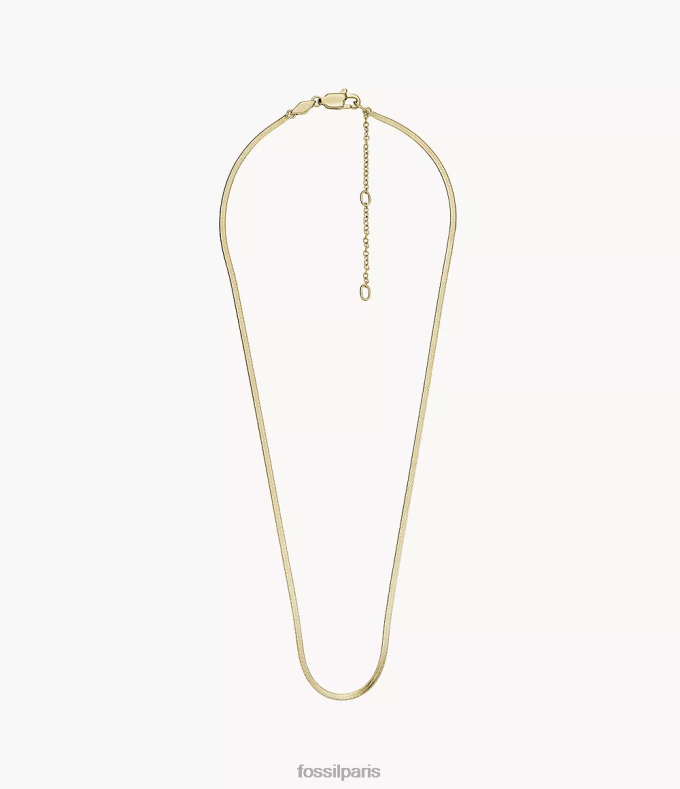 Fossil femmes ton d'or oh si charmant collier chaîne serpent en acier inoxydable bijoux 0ZTD41140