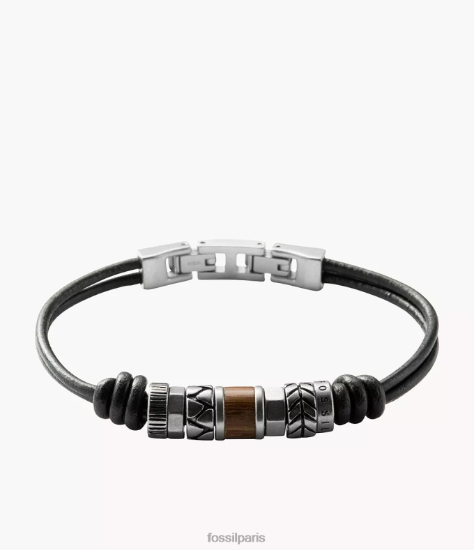 Fossil Hommes argent bracelet rondelle bijoux 0ZTD41872
