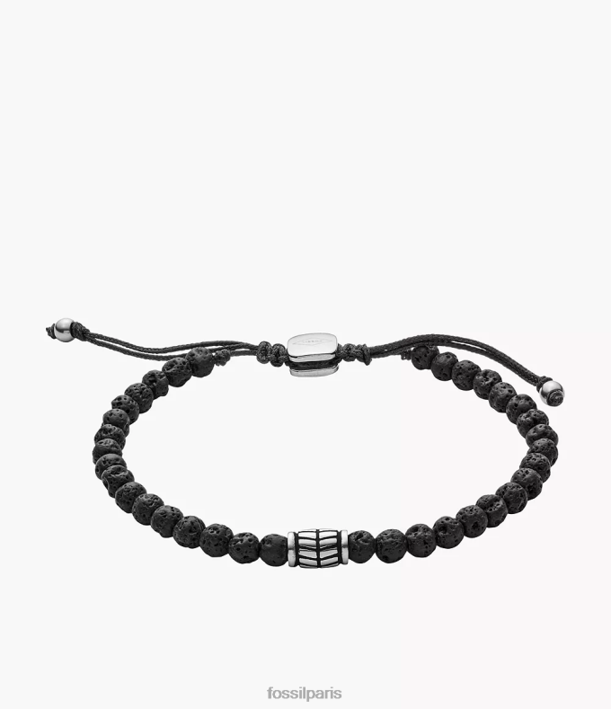 Fossil Hommes noir bracelet semi-précieux bijoux 0ZTD41850