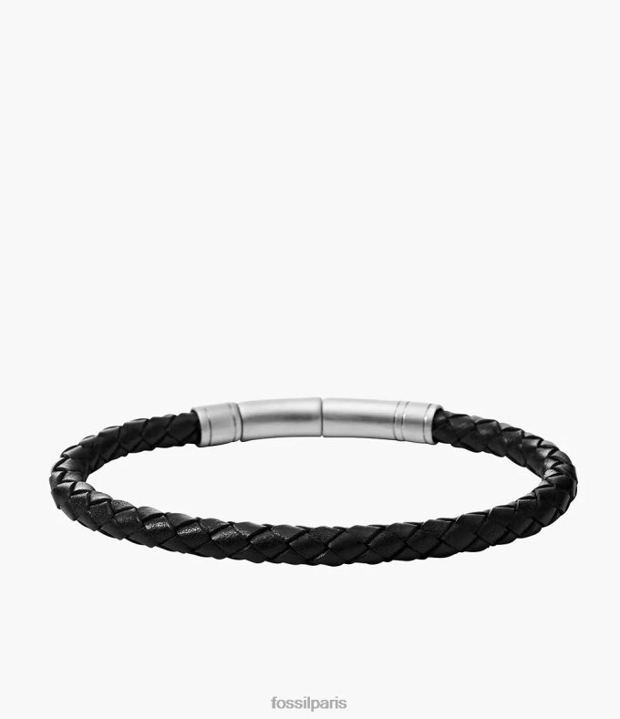 Fossil Hommes noir tresse maigre bijoux 0ZTD41865