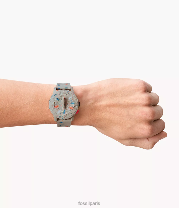 STAPLE x Fossil Hommes grès montre automatique en silicone en édition limitée montre 0ZTD41596