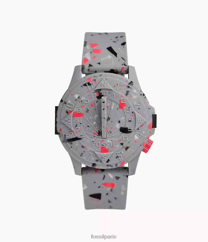 STAPLE x Fossil Hommes gris pigeon montre automatique en silicone en édition limitée montre 0ZTD41590