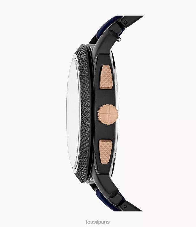 Fossil Hommes deux tons montre machine en acier inoxydable montre 0ZTD41526