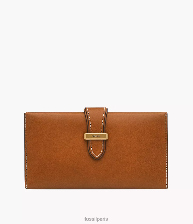 Fossil femmes Cognac pochette à languette Tremont portefeuille 0ZTD4809