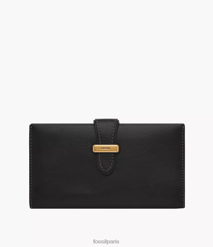 Fossil femmes noir pochette à languette Tremont portefeuille 0ZTD4817