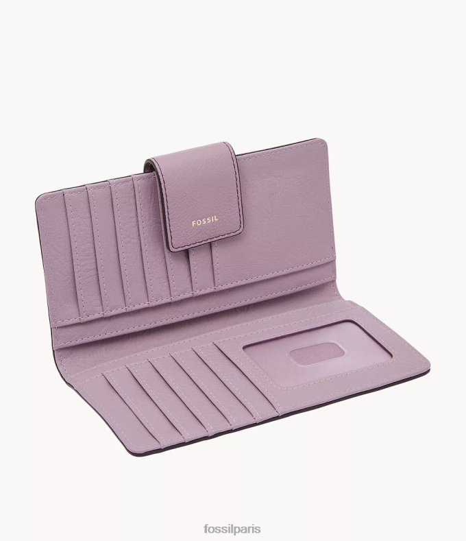 Fossil femmes violet pochette à languette logan portefeuille 0ZTD4806