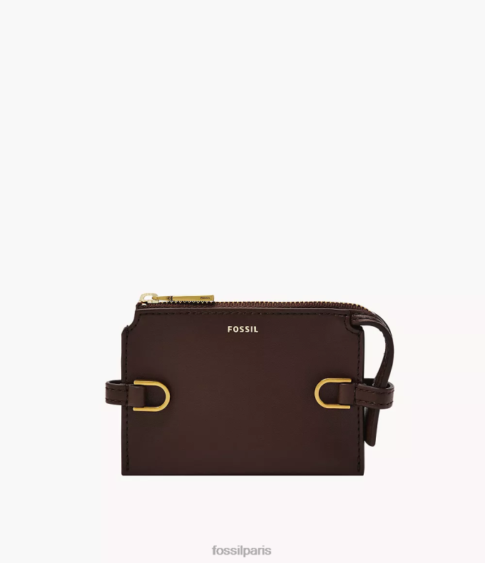 Fossil femmes marron foncé étui à cartes Kier portefeuille 0ZTD4876