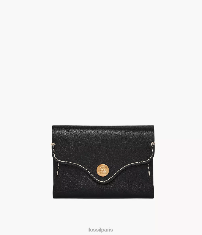 Fossil femmes noir étui à cartes du patrimoine portefeuille 0ZTD4765