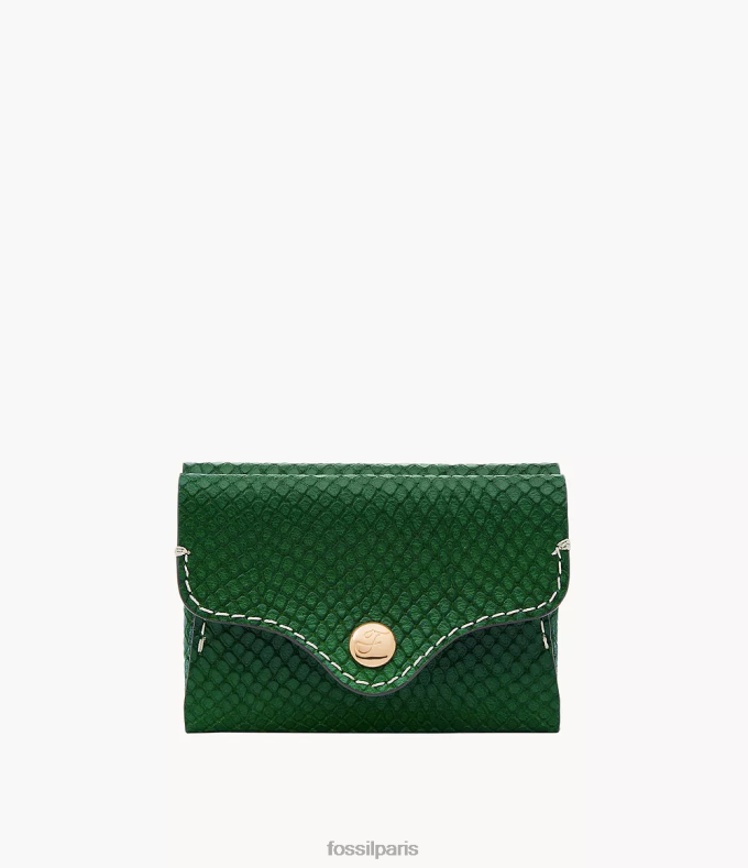 Fossil femmes vert étui à cartes du patrimoine portefeuille 0ZTD4772