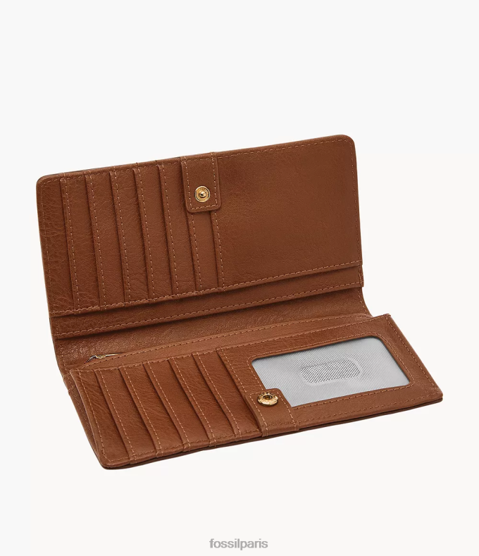 Fossil femmes brun liza mince à deux volets portefeuille 0ZTD4807