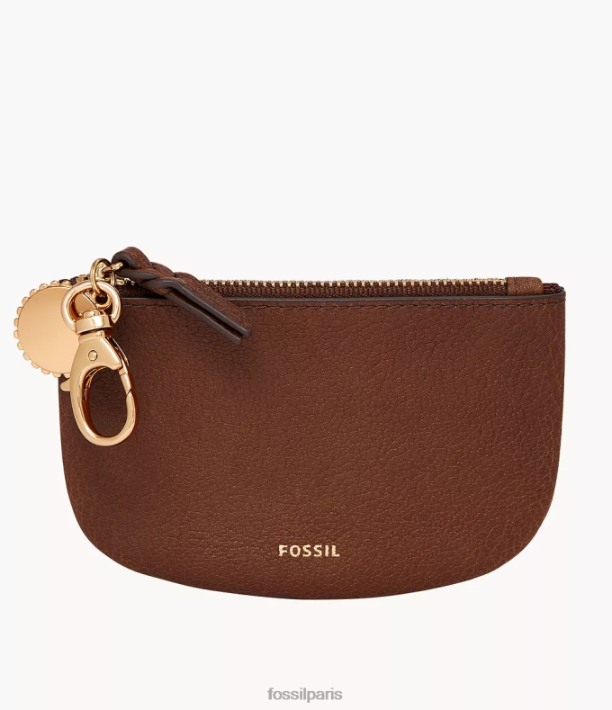 Fossil femmes brun pochette zippée Polly portefeuille 0ZTD4763