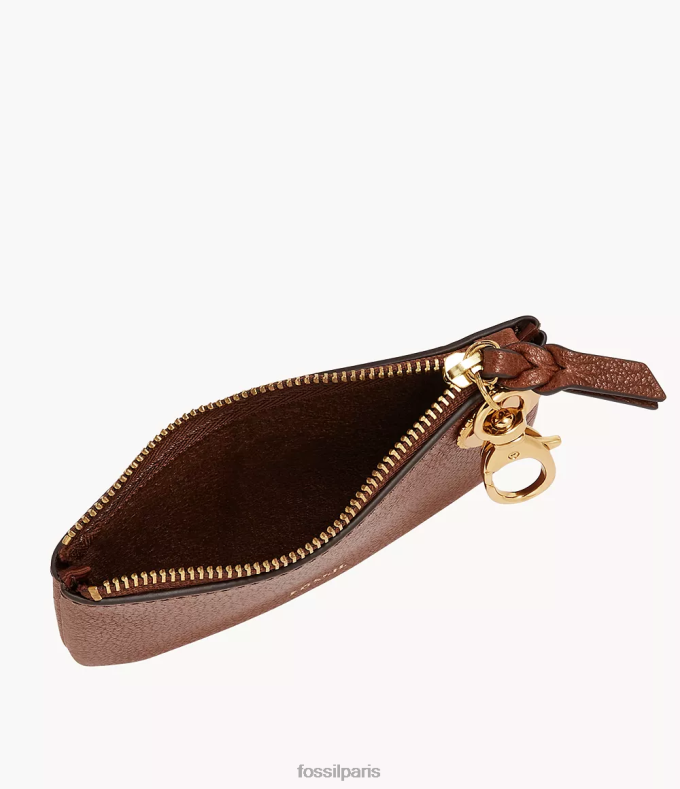 Fossil femmes brun pochette zippée Polly portefeuille 0ZTD4763