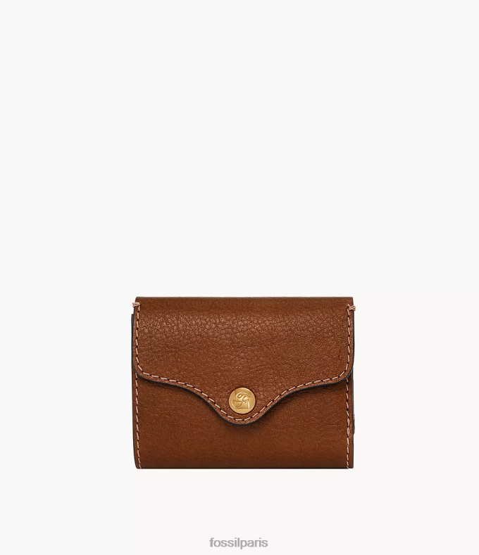 Fossil femmes brun triple patrimoine portefeuille 0ZTD4767