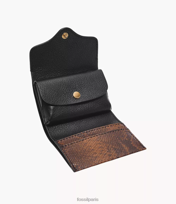 Fossil femmes imprimé serpent triple patrimoine portefeuille 0ZTD4769