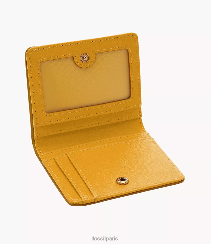 Fossil femmes jaune Logan petit pliable portefeuille 0ZTD4764