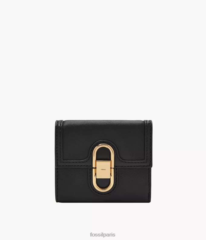 Fossil femmes noir Avondale à trois volets portefeuille 0ZTD4759