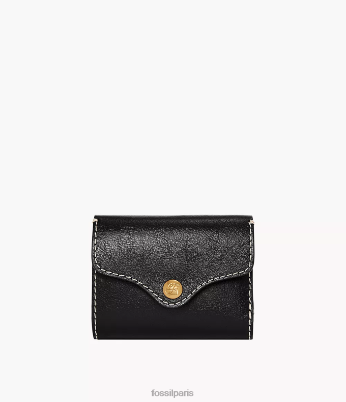 Fossil femmes noir triple patrimoine portefeuille 0ZTD4768