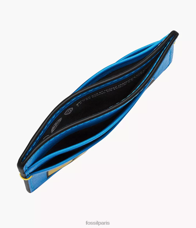 Fossil Hommes bleu étui à cartes Batman Legacy en édition limitée portefeuille 0ZTD41805