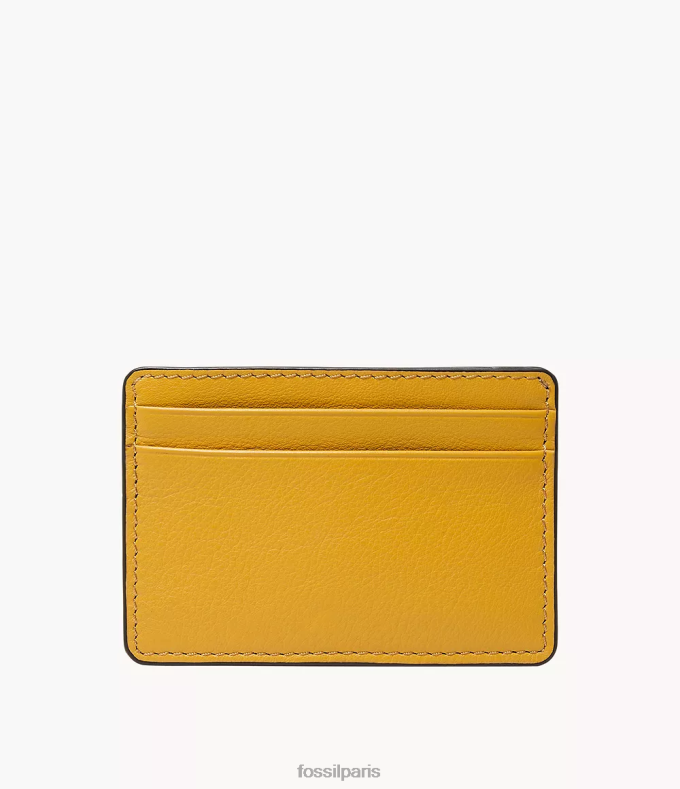 Fossil Hommes jaune étui à cartes Steven portefeuille 0ZTD41725
