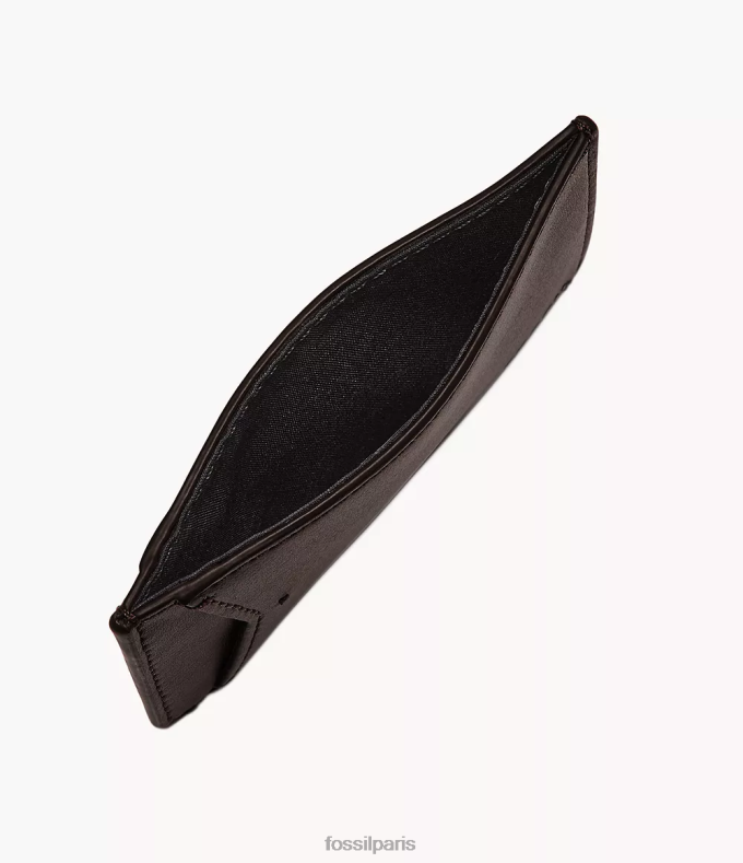 Fossil Hommes marron foncé étui à cartes Josué portefeuille 0ZTD41831