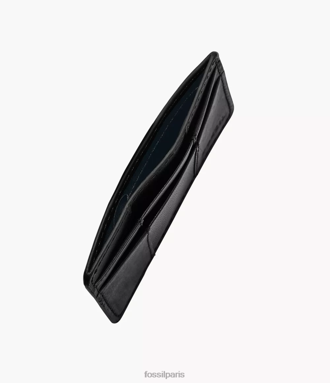 Fossil Hommes noir étui à cartes everett portefeuille 0ZTD41731