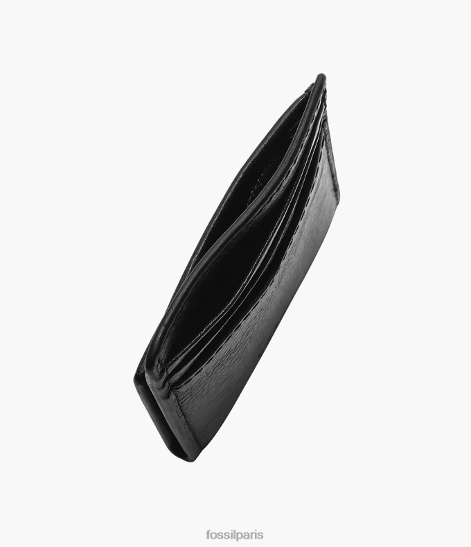 Fossil Hommes noir étui pour cartes magnétiques Andrew portefeuille 0ZTD41729