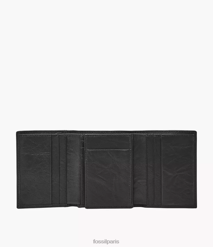 Fossil Hommes noir neel triple portefeuille 0ZTD41757
