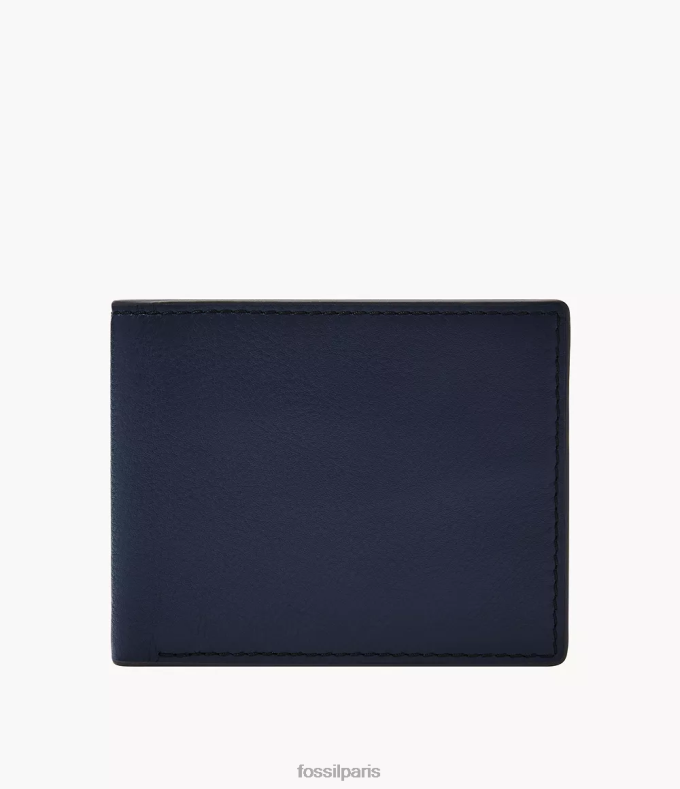 Fossil Hommes marine Steven pliant portefeuille 0ZTD41839