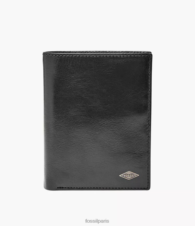Fossil Hommes noir Combinaison internationale Ryan RFID portefeuille 0ZTD41812