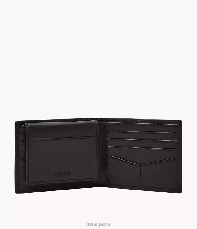 Fossil Hommes noir porte-cartes RFID derrick portefeuille 0ZTD41689