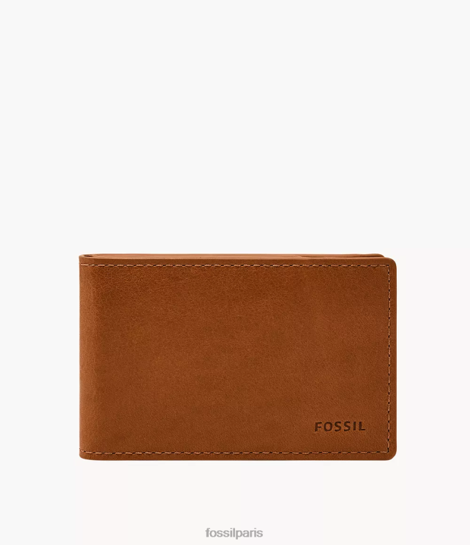 Fossil Hommes selle Andrew poche avant à deux volets portefeuille 0ZTD41703
